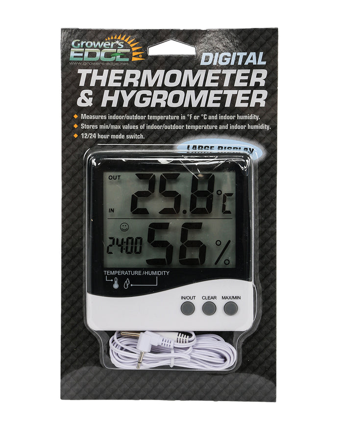 Growers Edge Large Display Hygrometer