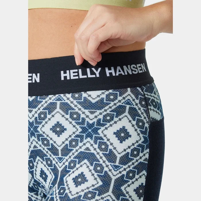 HH Women's Lifa Merino Midweight Graphic Base Layer Pants