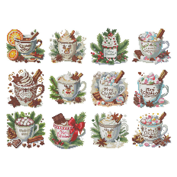 Hot Cocoa Diamond Painting Minis (Set Of 12)