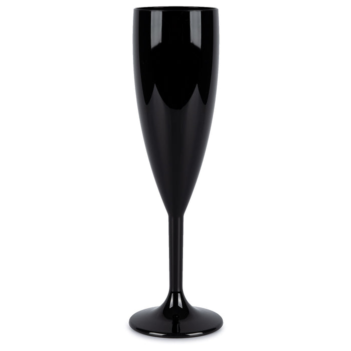 Hot Tub Safe Black Champagne Glass