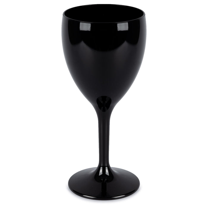 Hot Tub Safe Black Wine Glass