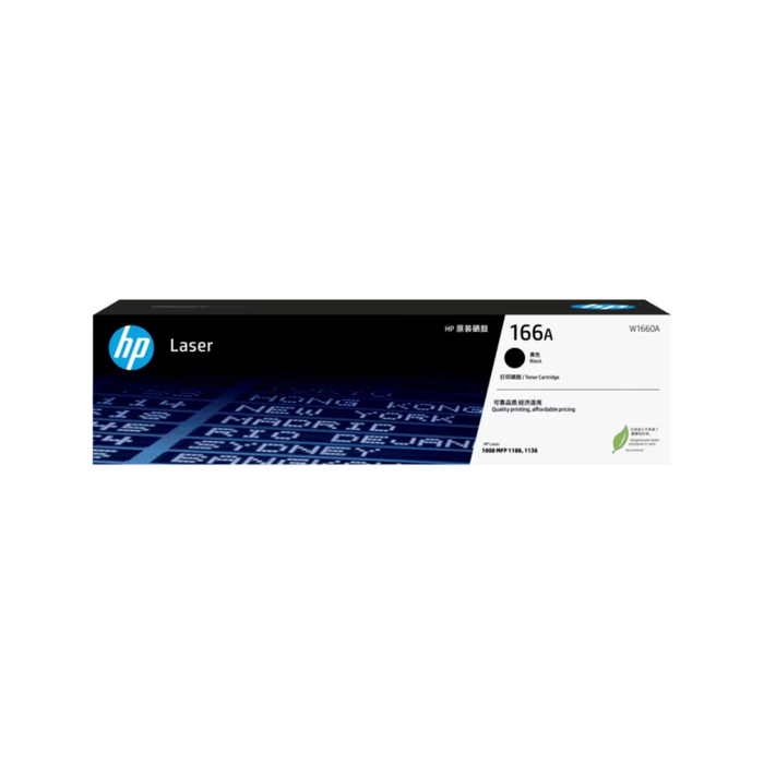 HP 166A Toner Cartridge -Black Original (W1660A)