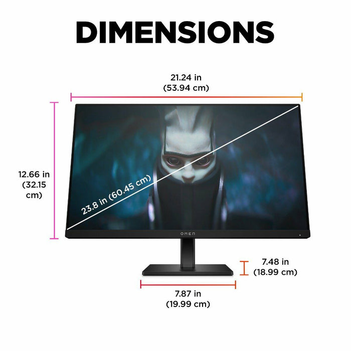 HP OMEN 780F0AA 23.8" FHD 165Hz IPS Gaming Monitor