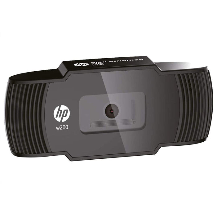 HP W200 720P HD Web Camera with Built-in Mic and 72° Wide Angle View