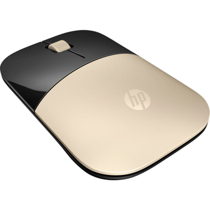 HP Z3700 Wireless Mouse with 1200DPI and 2.4GHz Connectivity - Gold