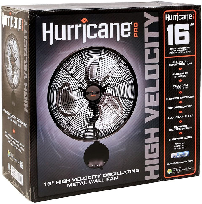Hurricane Metal 16" Wall Fan  **FINAL SALE**