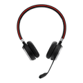 JABRA EVOLVE 65 SE Link 380A UC Bluetooth Wireless Passive Noise Cancellation Stereo Headset with Mic - Black
