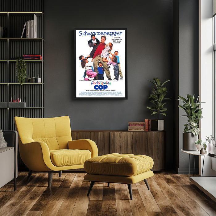 "Kindergarten Cop" (1990) Framed Movie Poster