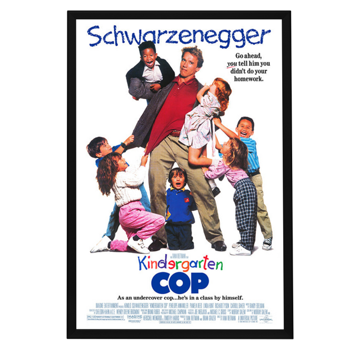 "Kindergarten Cop" (1990) Framed Movie Poster