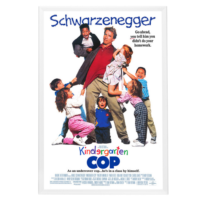 "Kindergarten Cop" (1990) Framed Movie Poster