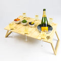 Large Picnic Table w bucket Natural