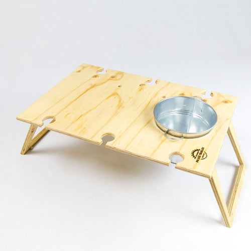 Large Picnic Table w bucket Natural