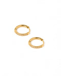 LINNY CO | Huggie Earrings - Scarlett Hoop Gold 12mm CZ