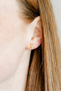 LINNY CO | Screwback Stud Earrings - Initial K