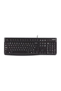 Black keyboard on a white background