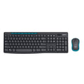 Logitech keyboard and mouse set on a white background