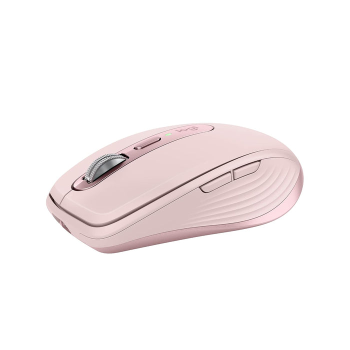 Pink computer mouse on a white background