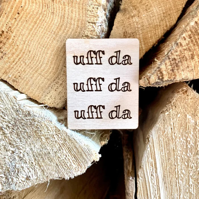 Magnet UFF DA Engraved Wood Aurora North