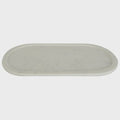 Marble Rounded Tray White Large