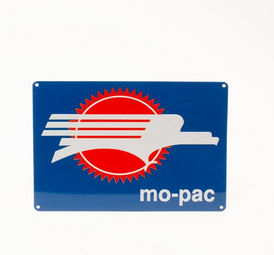 Missouri Pacific Railroad Screaming Eagle Metal Sign