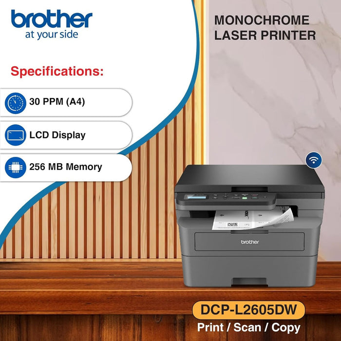 Monochrome Laser Multi-function - DCP-L2605DW