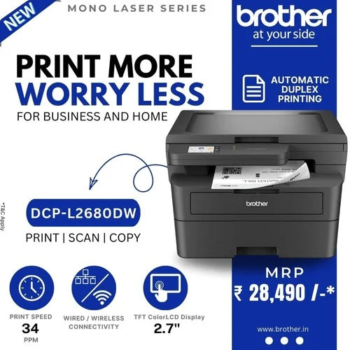 Monochrome Laser Multi-function - DCP-L2680DW