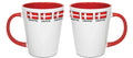 Mug Latte Danish Flag