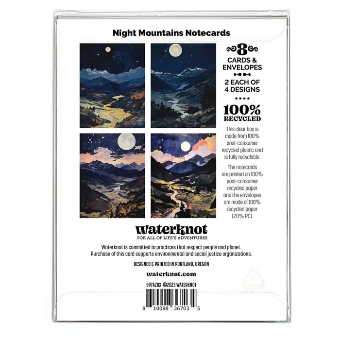 Night Mountains Notecards Box Set :: Set of 8