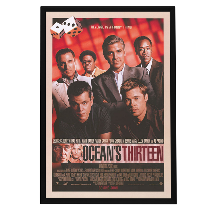 "Ocean's Thirteen" (2007) Framed Movie Poster