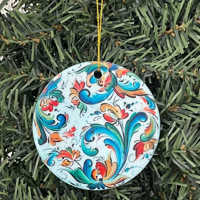 Ornament Lise Lorentzen blue rosemaling