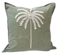 Palma Cushion 50cm Mint + Poly Insert