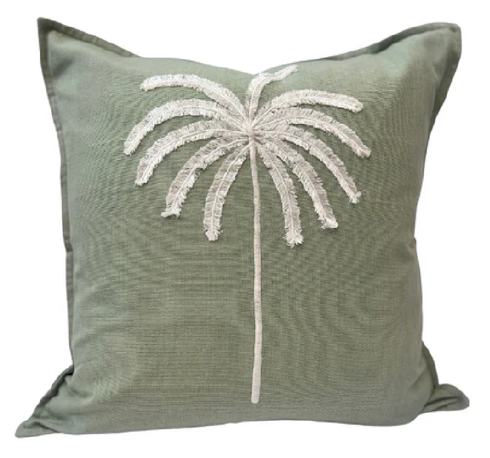 Palma Cushion 50cm Mint + Poly Insert
