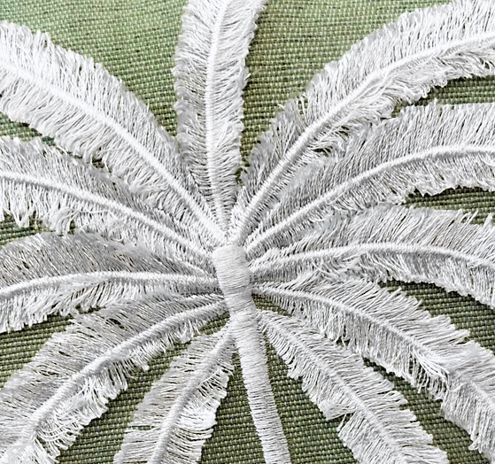 Palma Cushion 50cm Mint + Poly Insert