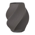 Pascal 3D Ceramic Vase Charcoal Large