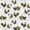 Pillowcase - Farmall Farm Roosters & Chickens Cotton