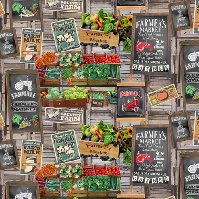 Pillowcase - Farmall Farm to Table Farmer's Market Cotton
