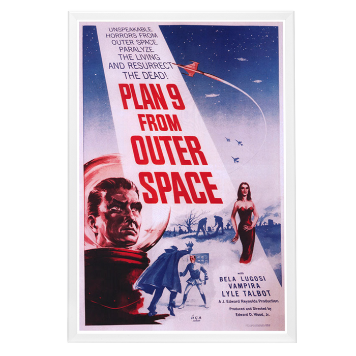 "Plan 9 from Outer Space" (1959) Framed Movie Poster