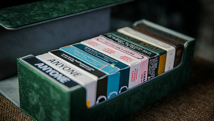 PlayingCardDecks.com-Playing Card Collection 12 Deck Box Green