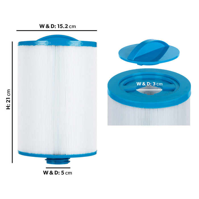 Pleatco PWW50-P3 Compatible Hot Tub Filter - Lodge S, Lodge L, Jacuzzi Italian Design Series & More