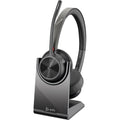 Poly Voyager 4320-M Microsoft Teams Certified Bluetooth Wireless Headset with Charging Stand - Black