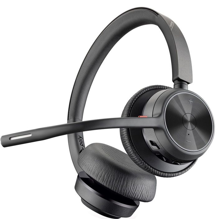 Poly Voyager 4320 UC USB-C Bluetooth Wireless Over Ear Office Headset with Mic