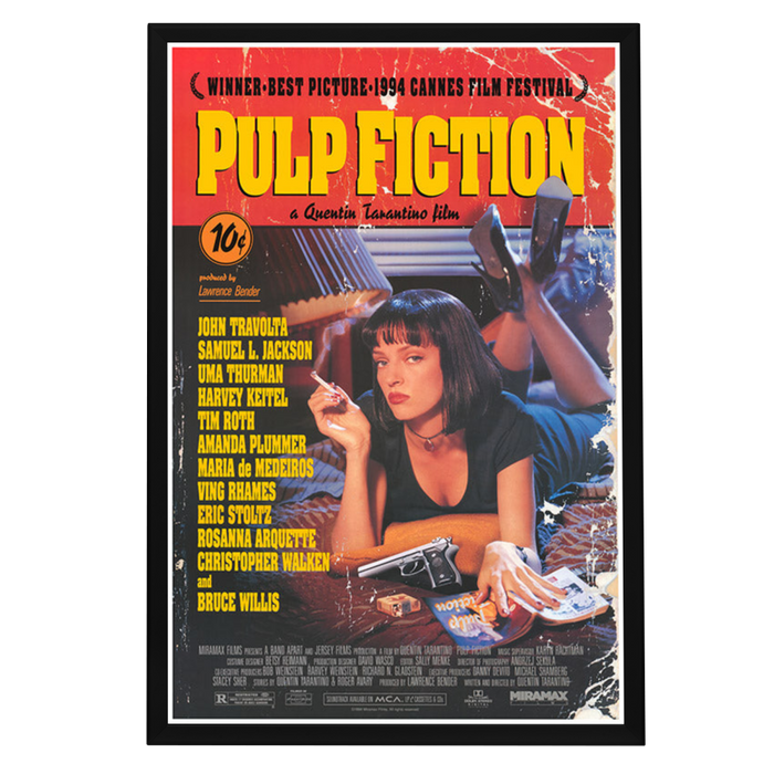 "Pulp Fiction" (1994) Framed Movie Poster