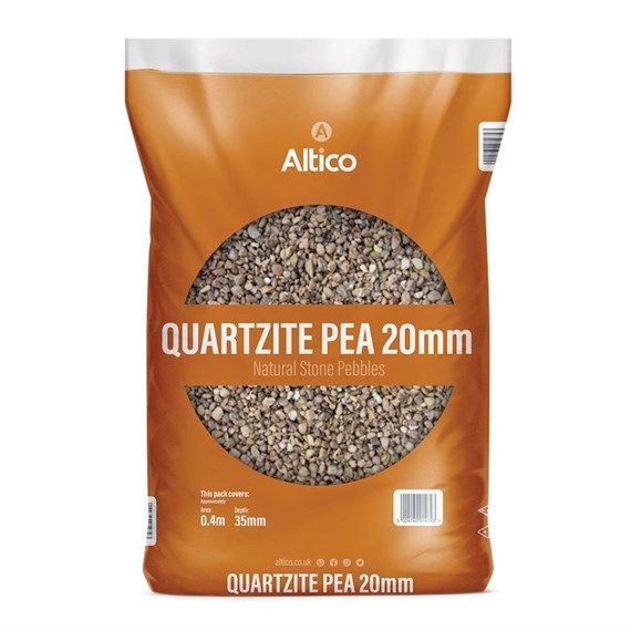 Quartzite Pea 20mm Pebbles - Buy 2 Bags