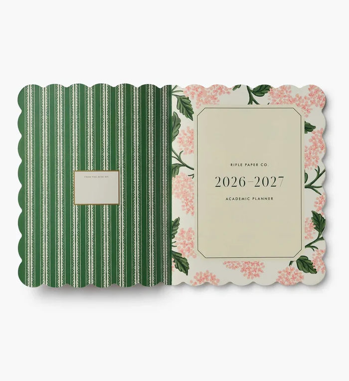 RIFLE PAPER CO. | 2027 Pink Hydrangea 12-Month Academic Appointment Notebook