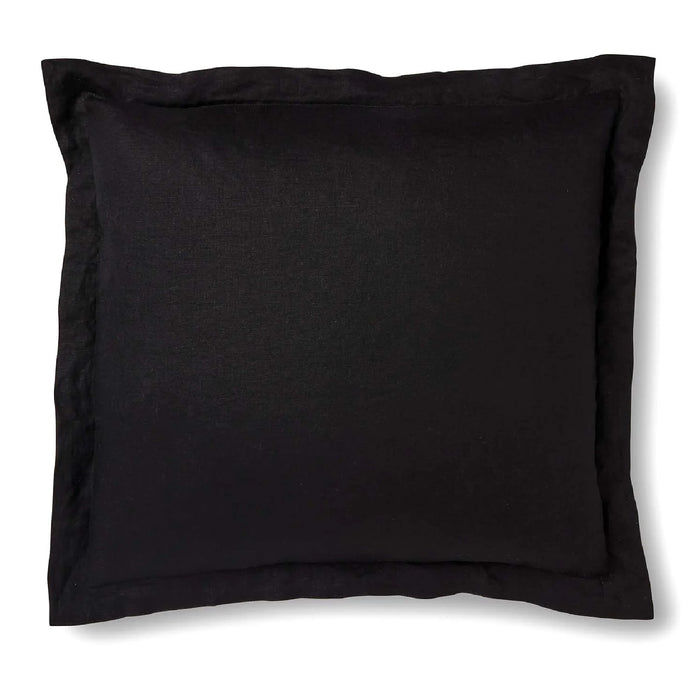 Riley Linen Cushion Black 55cm