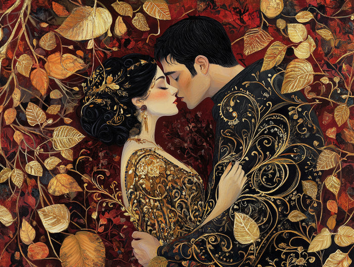 Romantic Autumn Embrace