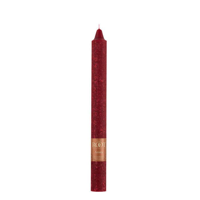 Root Dinner Candle Garnet 9"