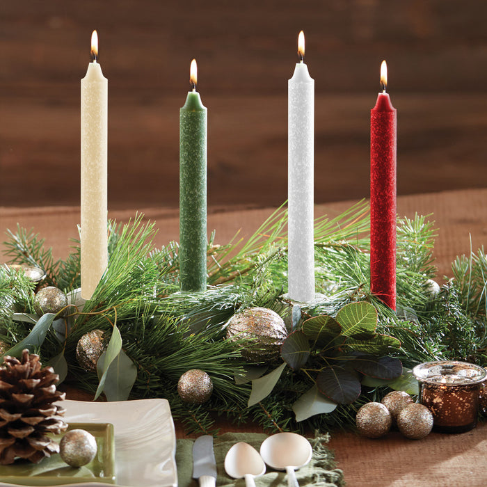 Root Dinner Candle Garnet 9"