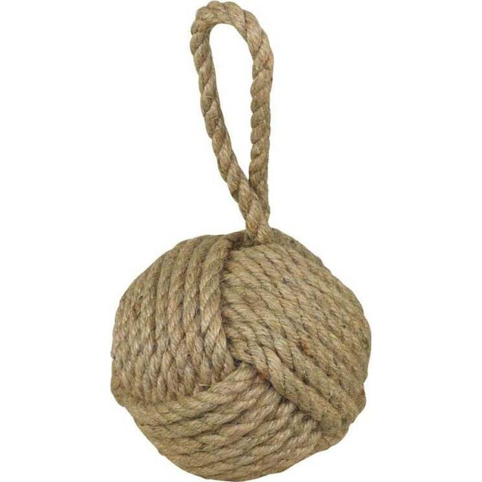 Rope Ball Doorstop Natural