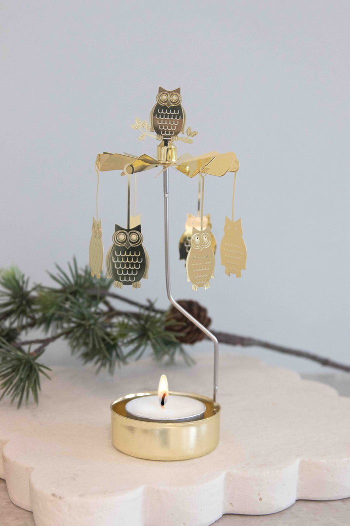 Rotary Candle Owl
